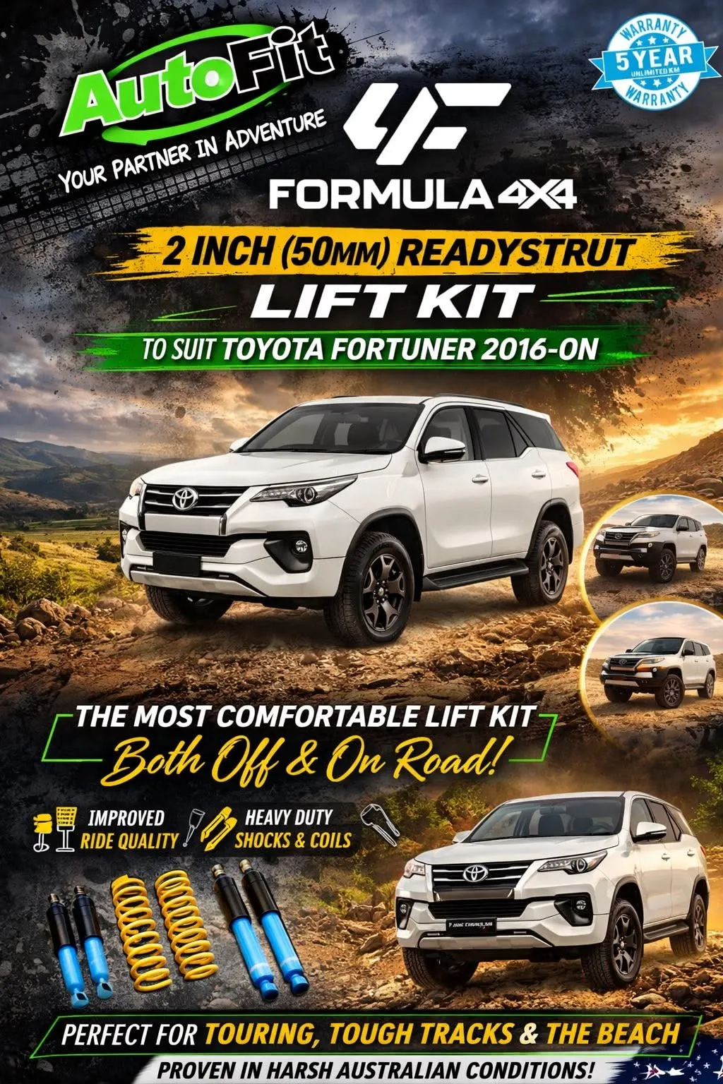 Toyota Fortuner 2 Inch Lift Kit