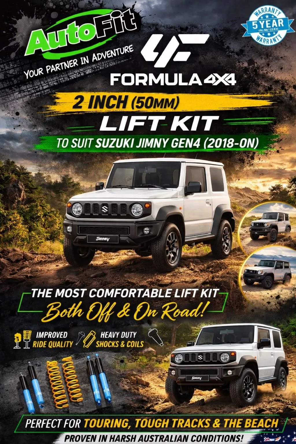 Suzuki Jimny Gen 4 2 Inch Lift Kit