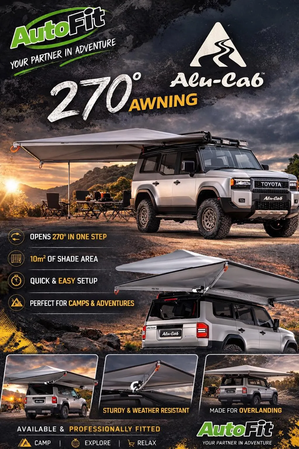 Alu-Cab 270 degree Awning
