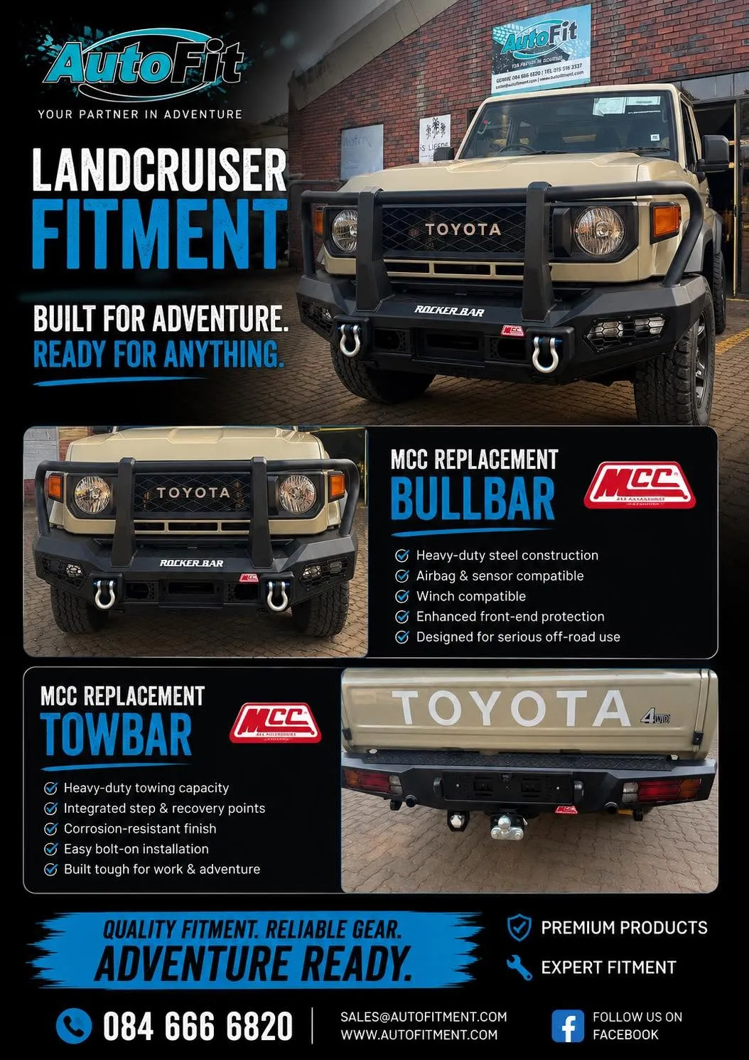 Landcruiser MCC Bull Bar & Tow Bar